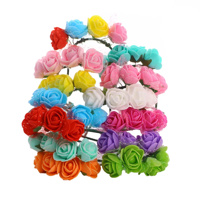 

Children's Gifts Handmade Doll Accessories Rose Headbands for 18 Inch American Dolls