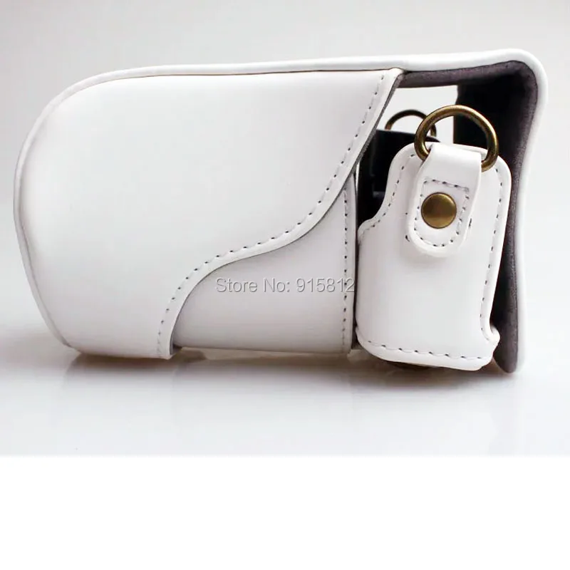 Кожаный чехол Камера видео сумка PU случае для Canon EOS M10 15-45mm 55-200mm цифровой фотоаппарат со съемным объективом