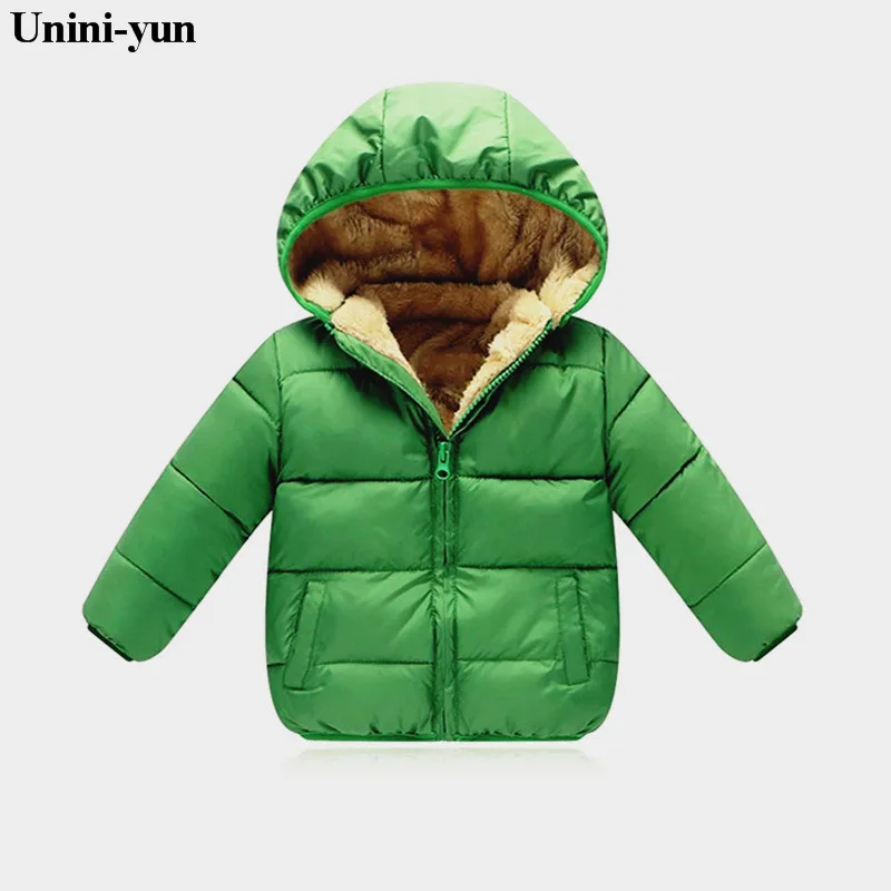 Детские куртки; зимнее пуховое пальто для мальчиков и девочек; коллекция года; зимнее пальто для малышей; детская теплая верхняя одежда; пальто с капюшоном; детская одежда - Цвет: rong-lv