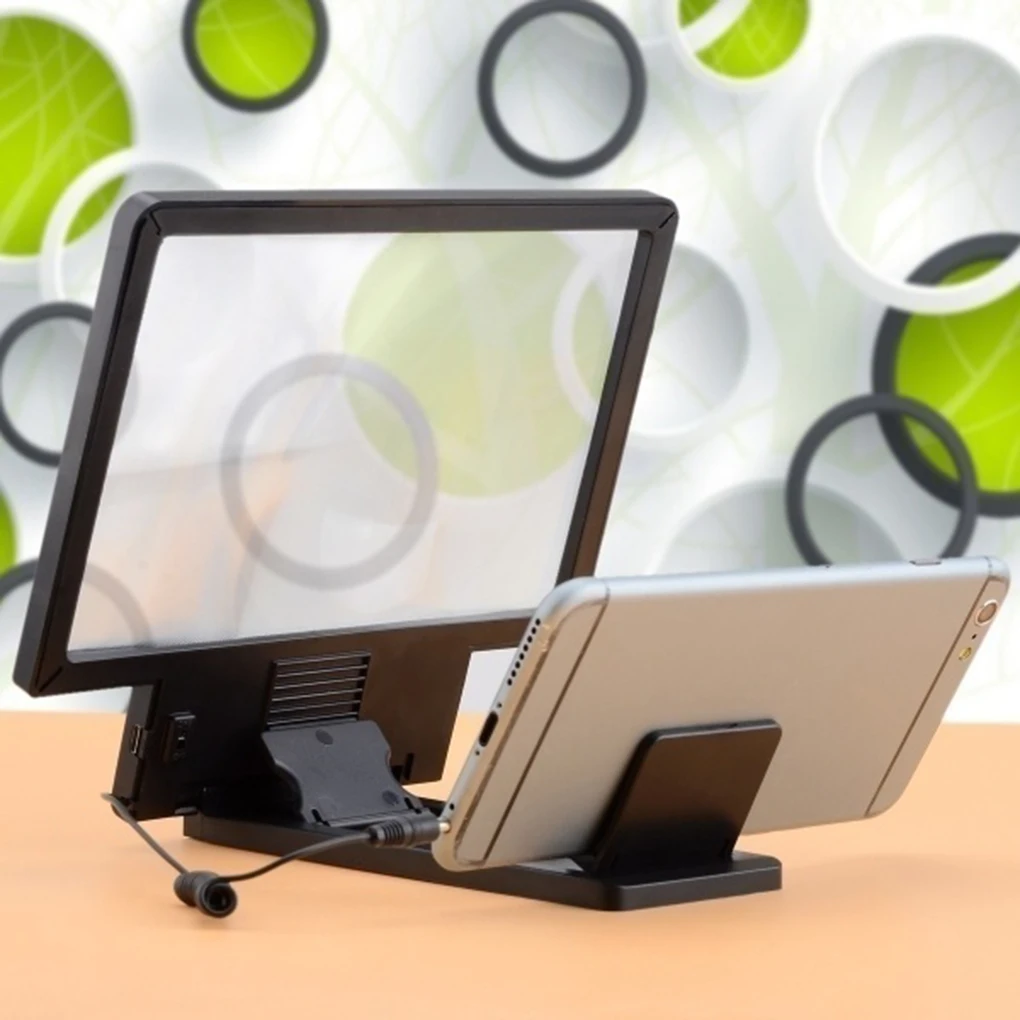 

New Arrival 3D Mobile Phone Screen Amplifier Magnifying HD Stand Holder Video Folding Enlarged Sound Screen Amplifier