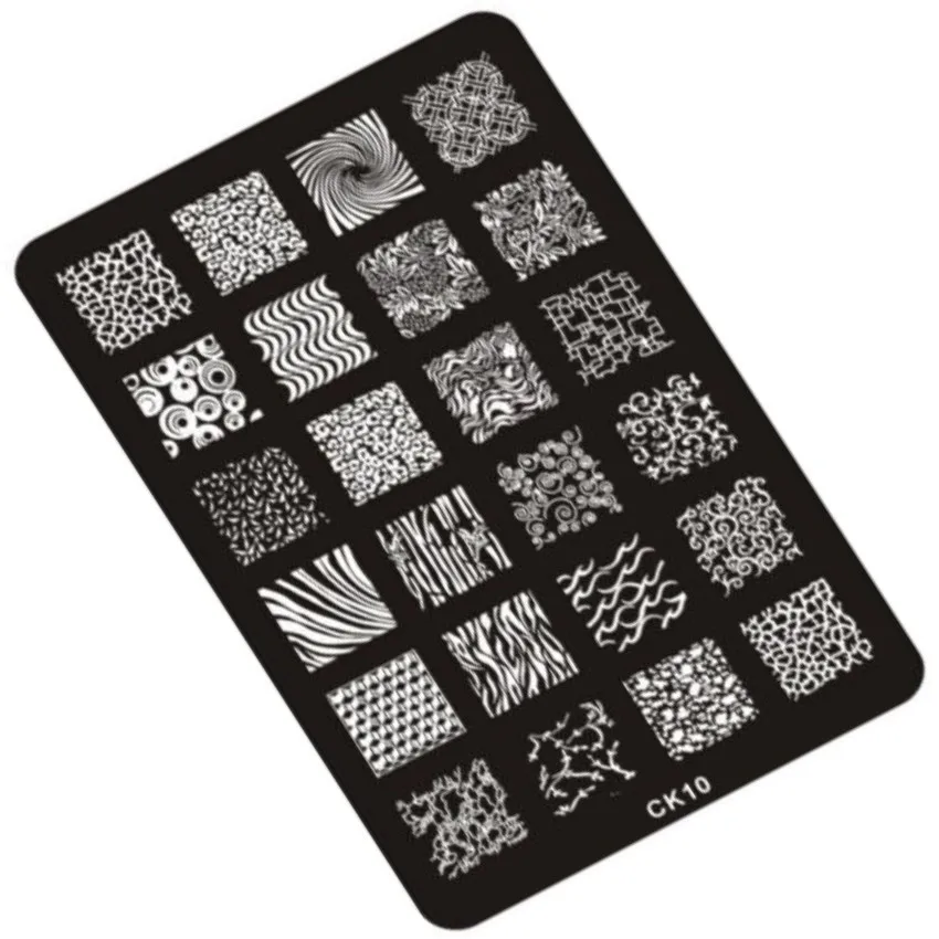 1 шт. цветочный дизайн ногтей шаблоны изображения штампы пластины полировка штампы маникюрные изображения