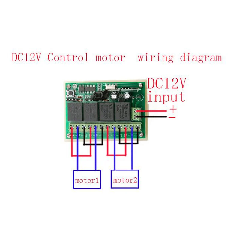 Переключатель дистанционного управления 12 В постоянного тока 4CH релейный приемник+ 3000 м большая кнопка передатчик выключатель питания 315/433 МГц обучающий код приемник