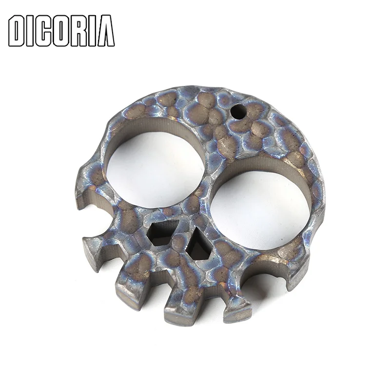

DICORIA Skull Skeleton Ti Titanium bottle openers punch daggers outdoor Finger Buckle Survival pocket EDC Wrenches opener tools