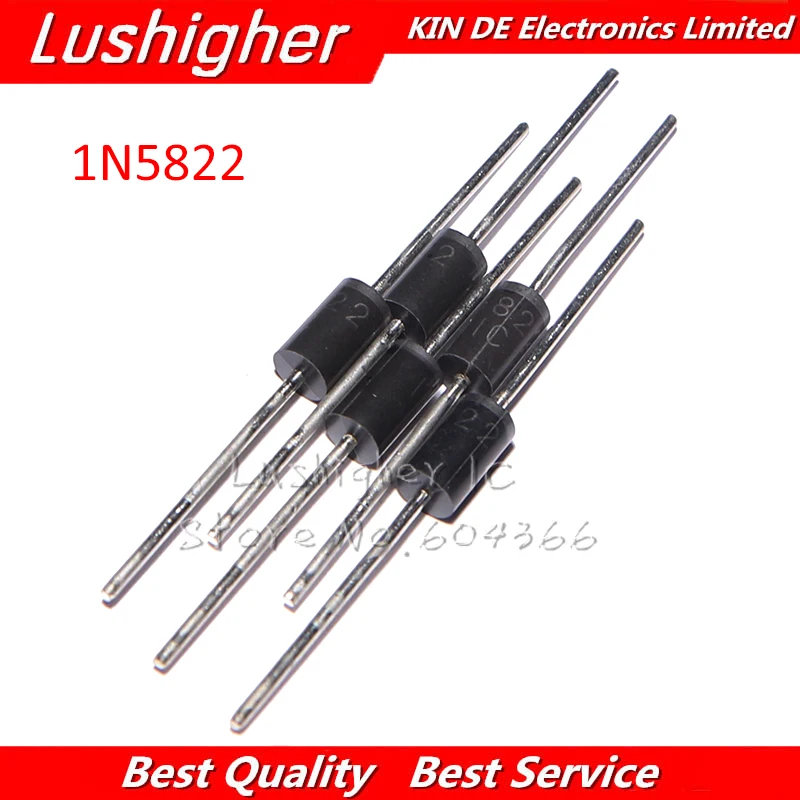 

20PCS 1N5822 DO-27 IN5822 Schottky Diode 3A 40V DIP Wholesale Electronic Free shipping