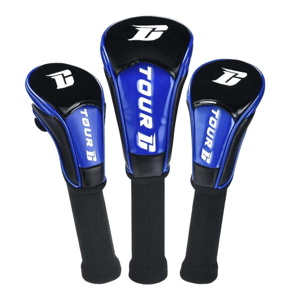 

Champkey Tour-C Golf Head Cover #1 #3 #5 - Come with Replaceable Number tag: 3 4 5 7 X Fits Oversized Drivers