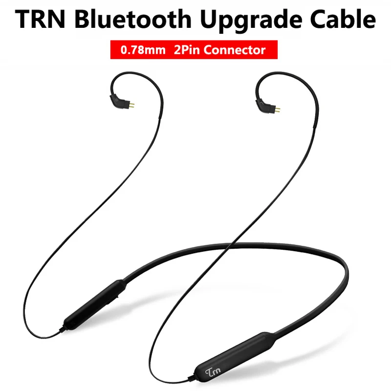 TRN/NICEHCK HB1 беспроводной Bluetooth кабель HIFI наушники MMCX/2Pin/IE80 разъем Поддержка APTX для TRN V80/IM1 AS10 NICEHCK EBX M6 - Цвет: TRN 0.78mm 2PIN