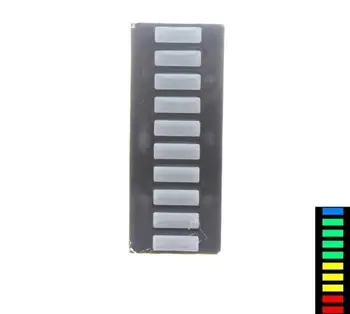 

5pcs/lot 10 Grid Digital Segment LED Light Bar 10 Flat Tube of Super Bright 2 Red+3 Yellow+4 Green+1 Blue Light Flat Tube