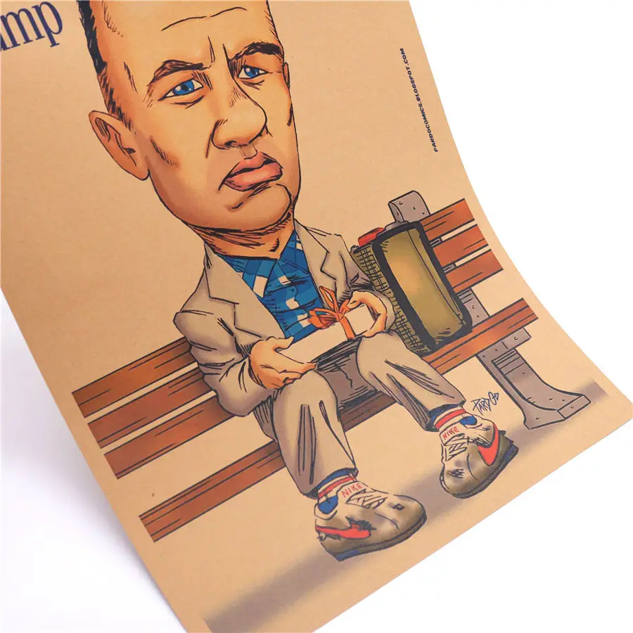 FORREST Gump США классический ретро винтажный фильм крафт бумага плакат домашний