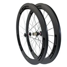 CSC 60 мм Трубчатые 23 мм ширина набор карбоновых колес углеродного волокна велосипедные колеса