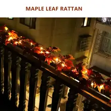 Светодиодный Шелковый венок для сбора урожая, передний дверной венок, венок на День Благодарения, яркие вечерние свадебные украшения на Хэллоуин