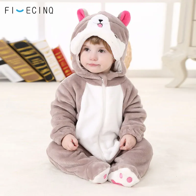 

Animal Kigurumi For Baby Lovely Cat Cosplay Costume Infant Bodysuit Flannel Warm Soft Comfortable Onesie Sweet Cat Fantasias
