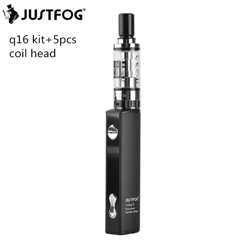 Оригинальный комплект JUSTFOG Q16 + 5 шт. Головка Катушки 1.6ohm 900 mah аккумулятор встроенный комплект электронной сигареты распылитель ядро