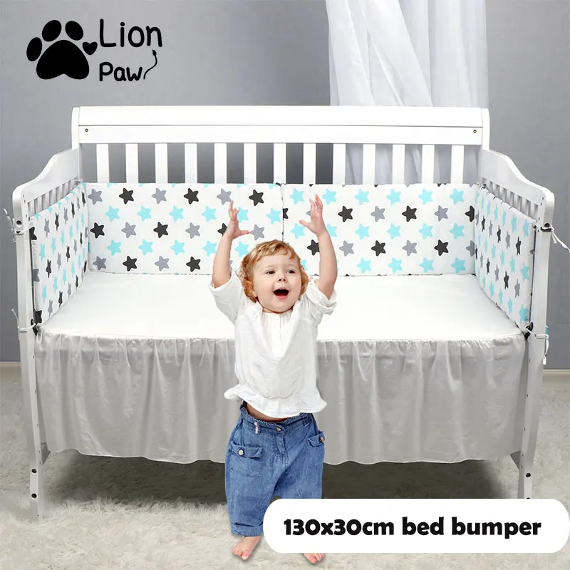 Lionpaw Baby Crib Side Bumper Infant Cot Bed Bumper 130 30cm