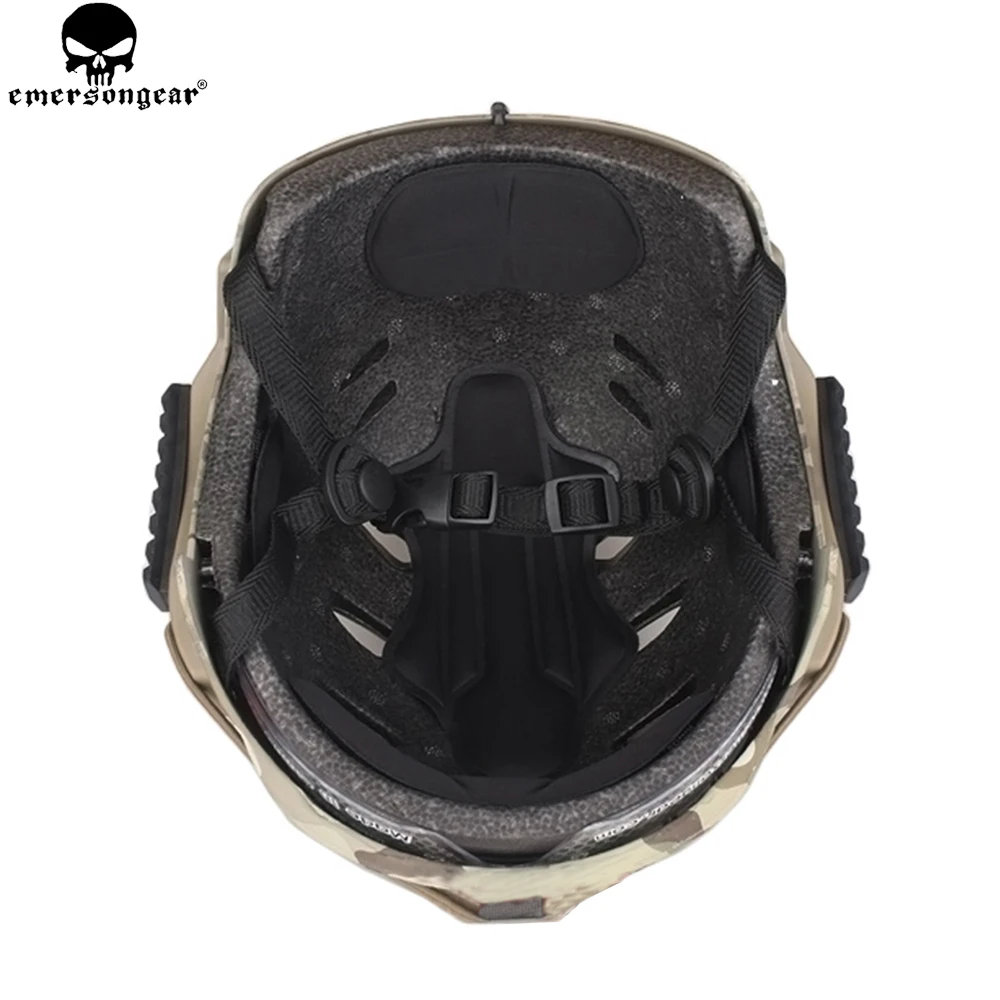EMERSONGEAR EXF BUMP Helmet with Goggle Glasses Protective Tactical Military Airsoft Paintball Helmet Multicam EM8981