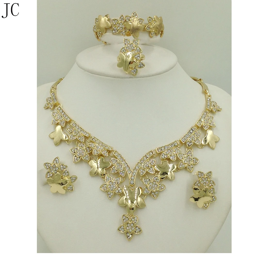 2016 Fashion vintage 18K gold plated crystal bridal