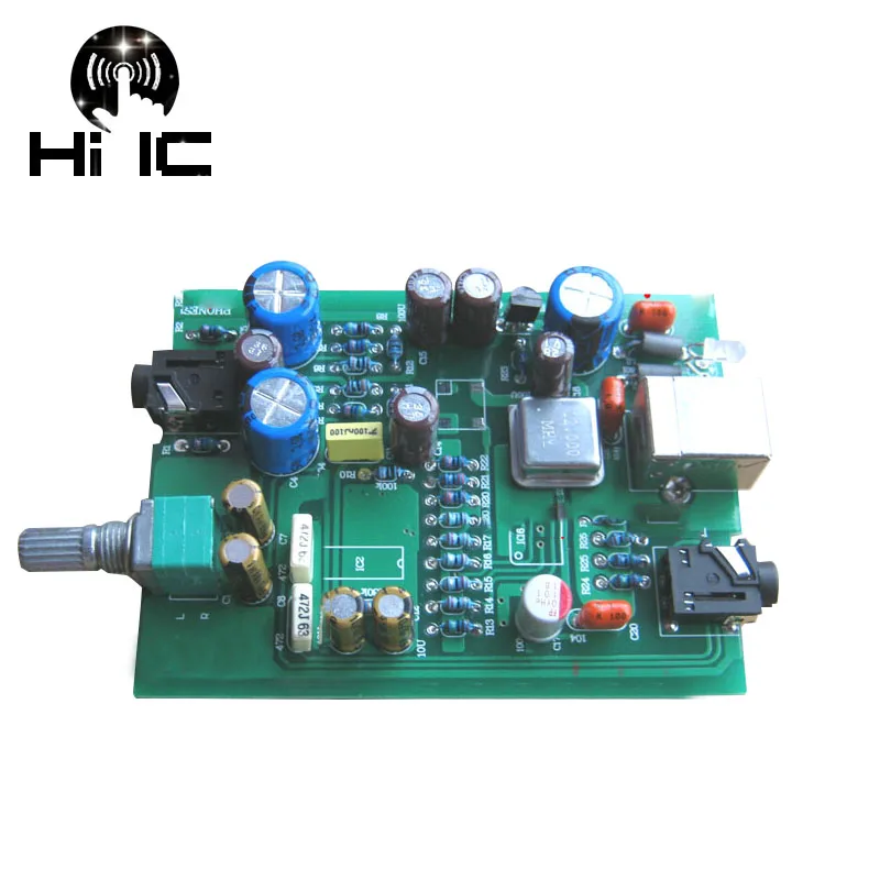 HiFi Цифровой аудио декодер DAC ES9023 PCM2706 с AD823 усилитель для