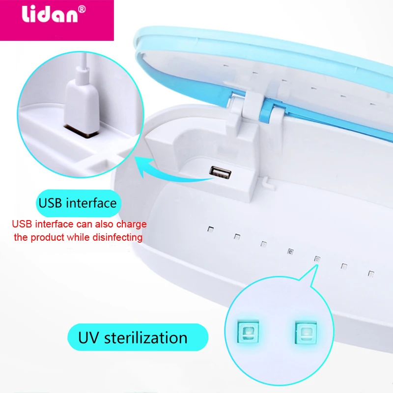 LIDAN UV стерилизатор коробка для красоты инструменты хранения Пинцет дезинфекция