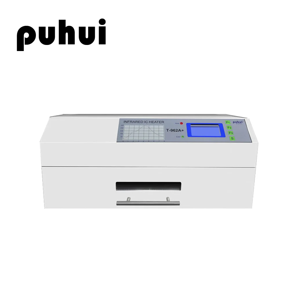 

PUHUI T-962A+ 2300W Small Infrared IC Heater Reflow Furnace LED Welding Machine Reflow Oven BGA SMD SMT LED PCB Rework Station