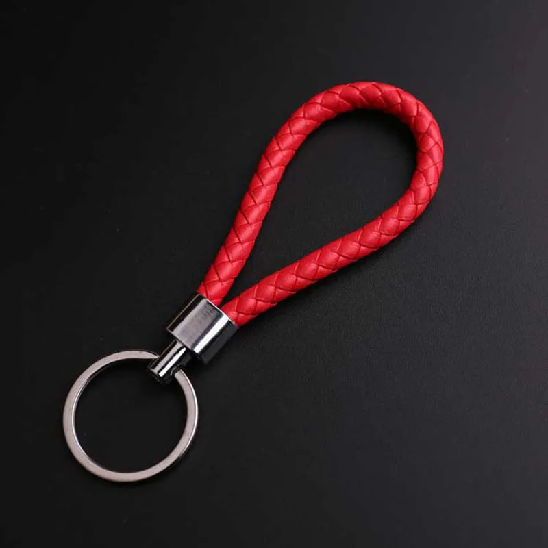 

Genuine Leather Car Key Rings Auto Motorcycle Keychain Universal for All Car Key Holders Auto Accessories