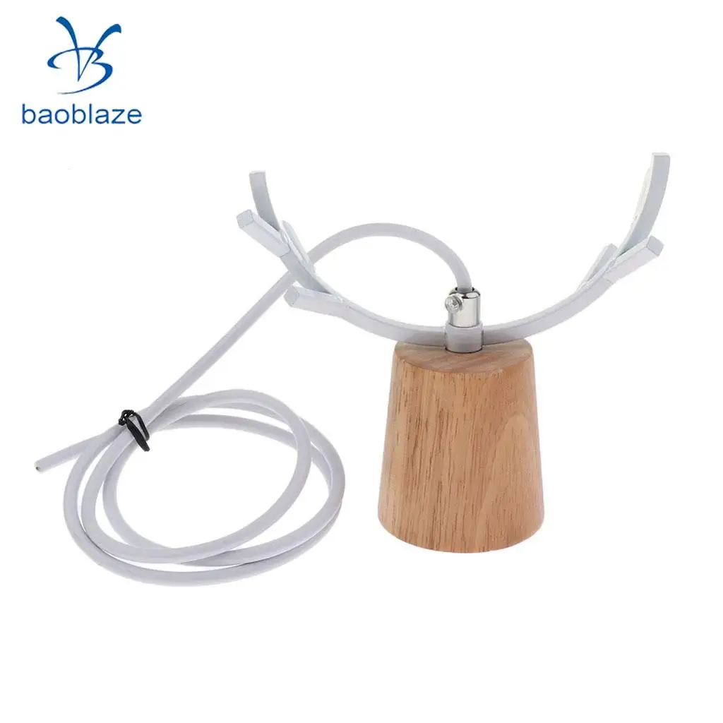  Nordic Style Wood Antler Chandelier / Wall Iron Pendant Lamp Sconce Dining Living Room Aisle Hotel