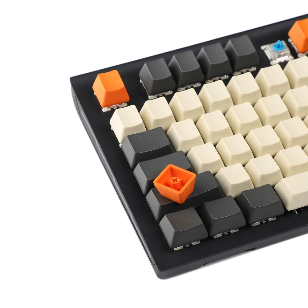 YMDK Carbon 61 87 104 клавиши без рисунка толстые PBT OEM профильные колпачки для