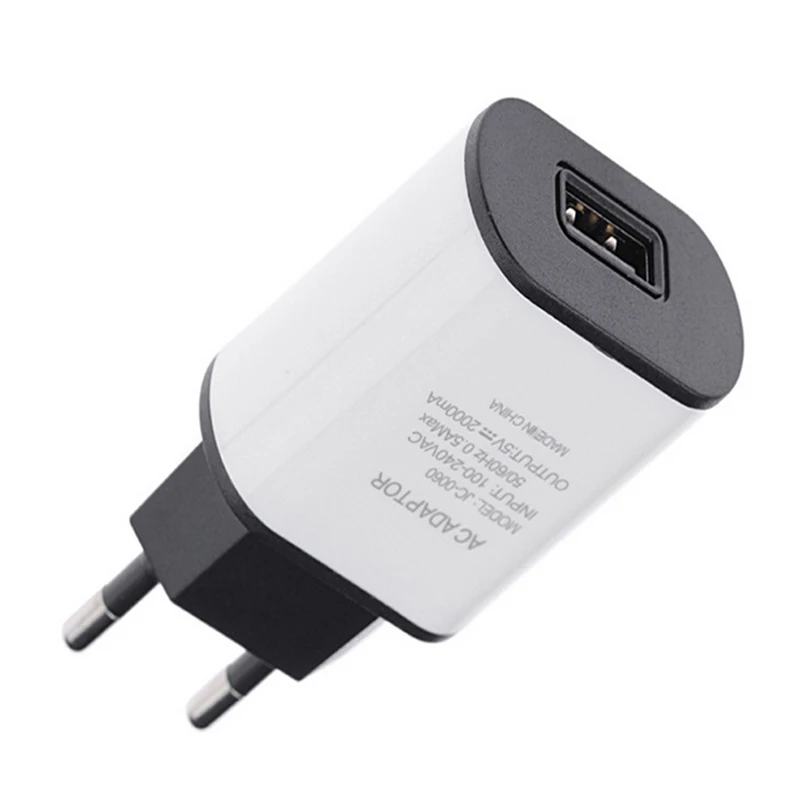 جديد الاتحاد الأوروبي التوصيل usb شاحن 2a أوروبا العالمي الهاتف المحمول شاحن usb محول الجدار شاحن لفون 5 6 7 8 6 ثانية زائد تهمة