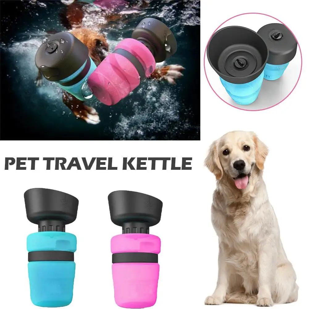 Новая бутылка для воды для собак Pet спортивные бутылки для воды выдавливаемый Тип Портативная чашка открытый кошка собака чайник питатель питомец для собачьего питья
