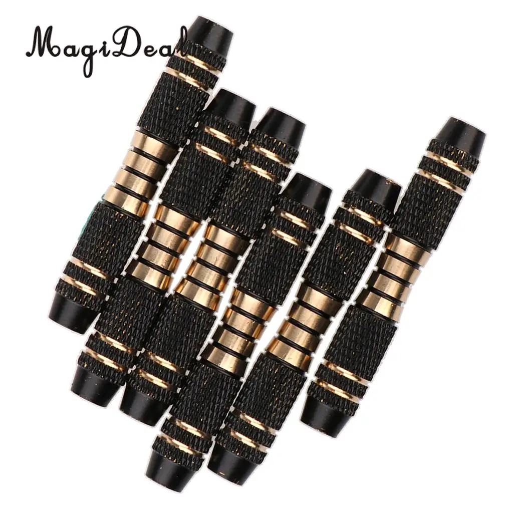 MagiDeal Professional 6Pcs 16g Dart Replacement Barrels for Soft Tip Dart and Steel Tip Dart for Funny Family Party Dart Sports