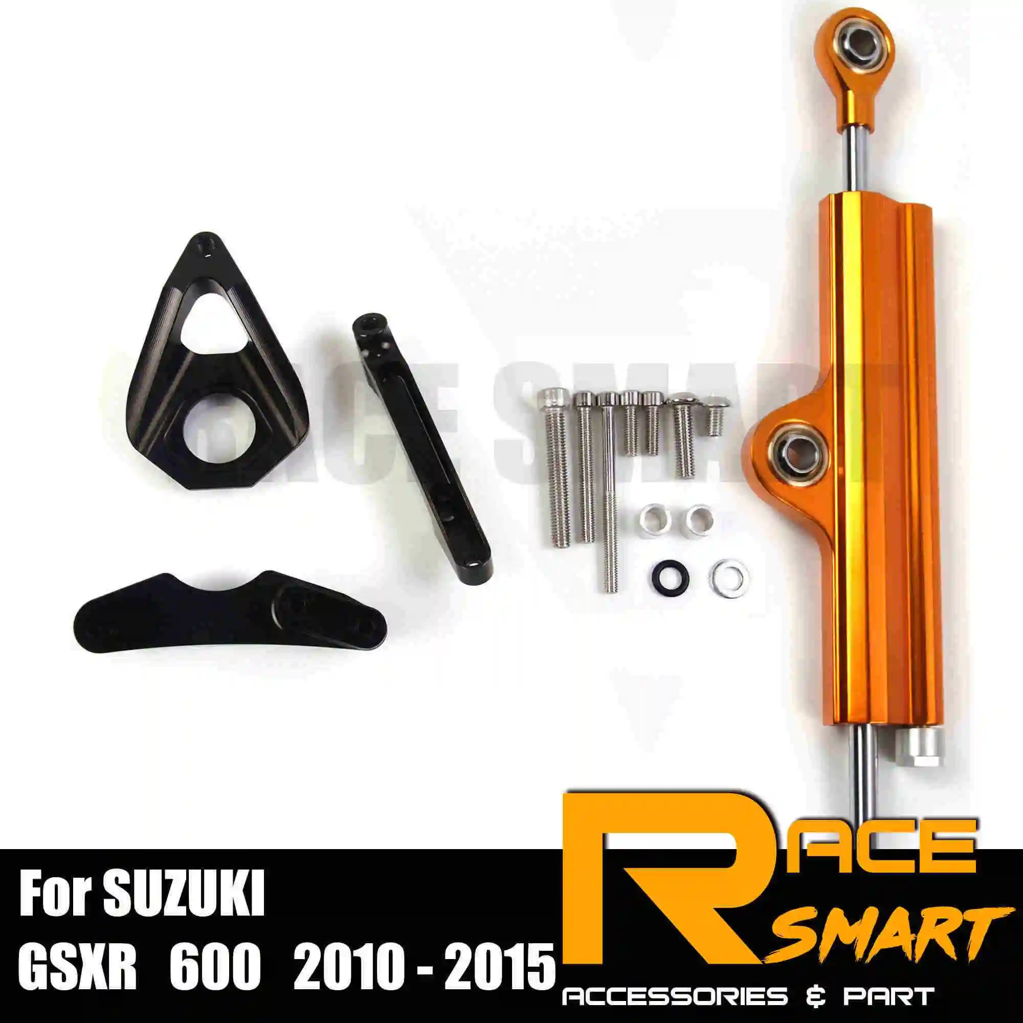 Для SUZUKI GSR 750 2001-2005 6061-T6 алюминиевый мотоциклетный демпфер рулевая стабилизация демпфер Кронштейн монтажный комплект контроль безопасности - Цвет: Хаки