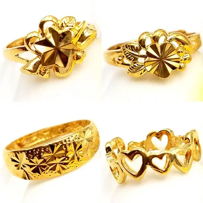 Ring Brass Plated Gold Stars Lady's Style | Украшения и аксессуары