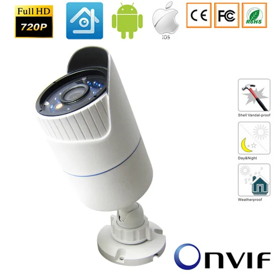 CCTV 720 P/960 P/1080 P Пуля HD IP Камера сети открытый/закрытый безопасности