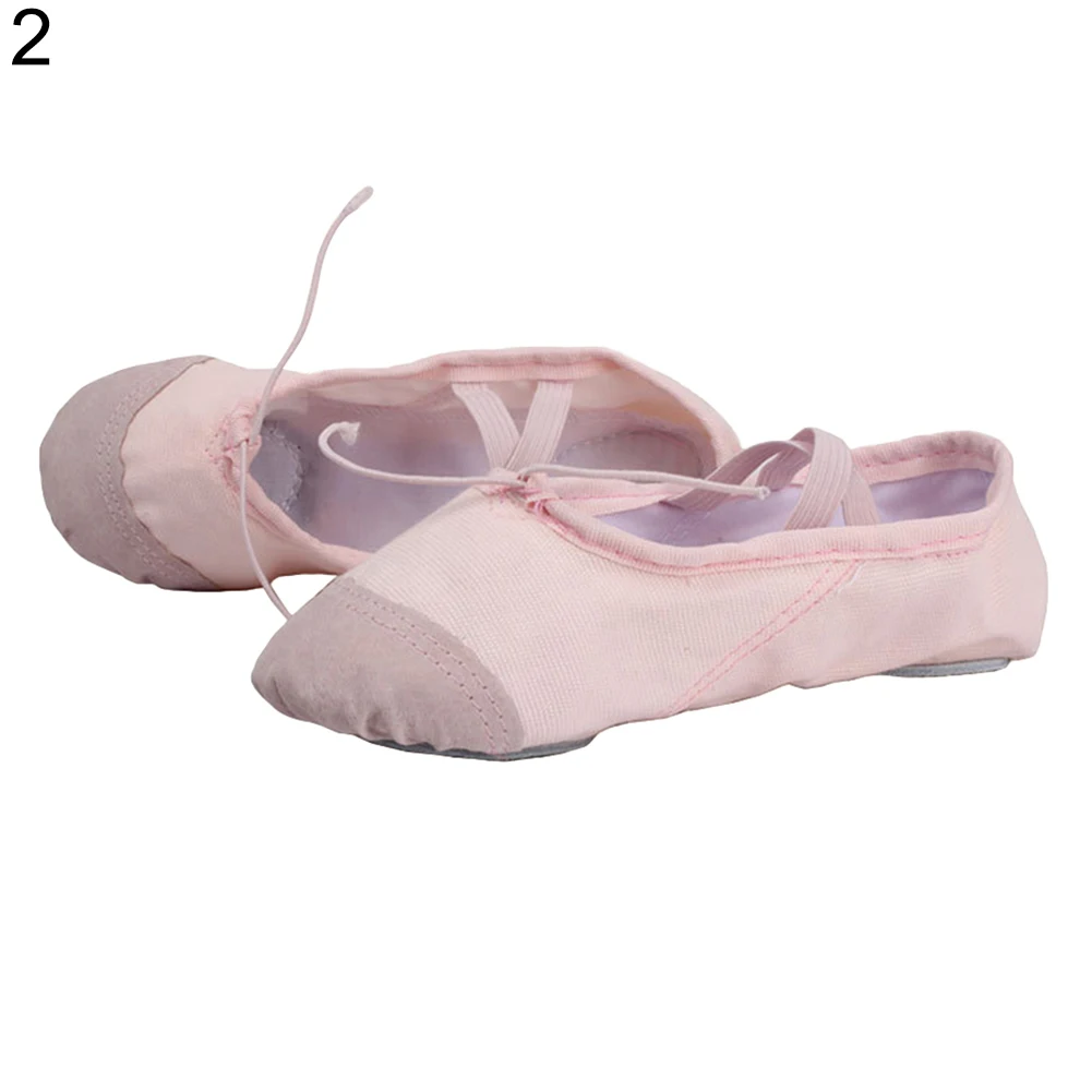 2018 Popular Child Fahion Adult Canvas Ballet Dance Shoes Pointe Dance Gymnastics Shoes