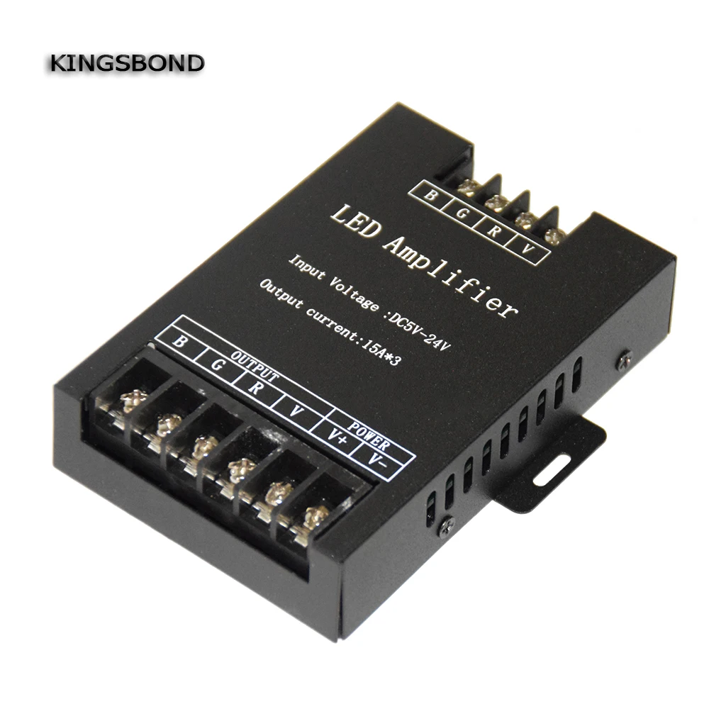 Led RGB Усилитель контроллер Вход 5 В/12 В/24 В 30A повторитель сигнала 3* 15A для 3528/5050 гамма Светодиодные полосы