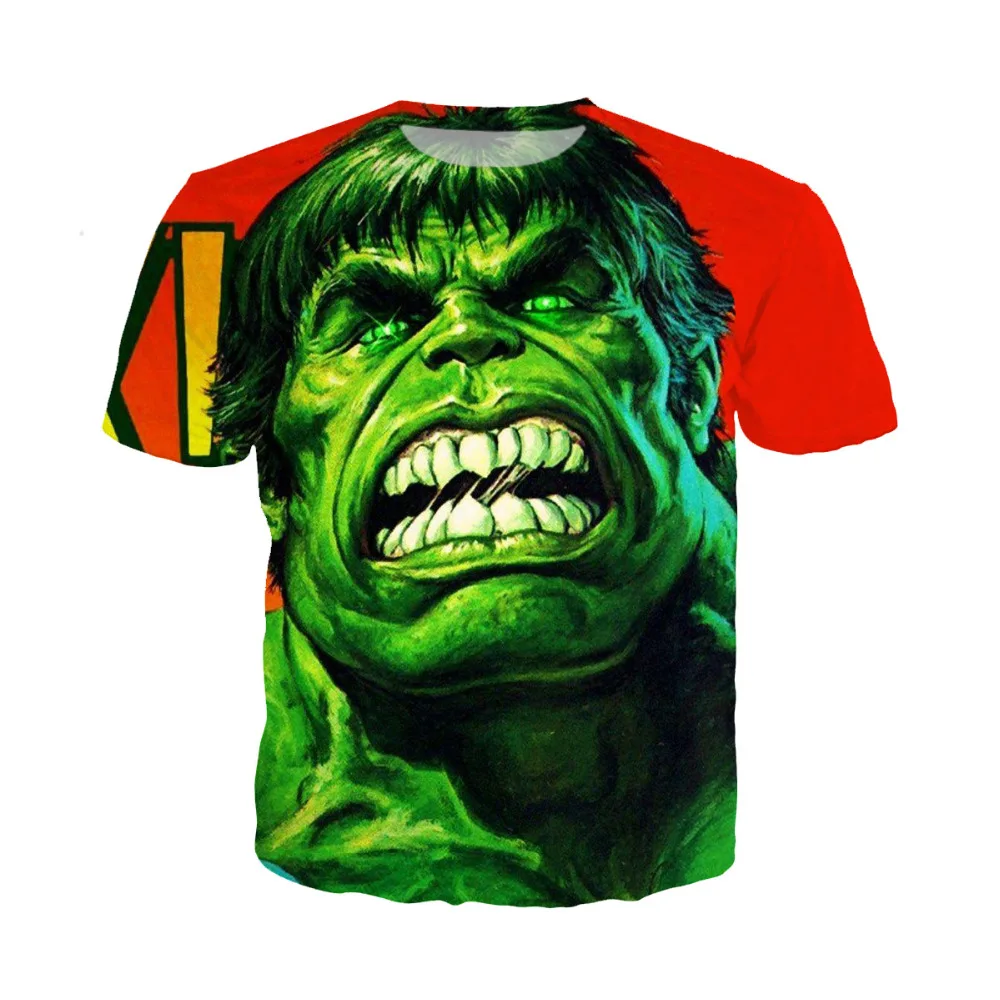 LIASOSO naverable Hulk t-shirt comics The Avengers heros t shirt 3D печать Supereroe Thanos Hawkeye Camicia hu123 | Мужская одежда