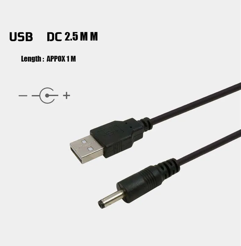 Кабель-Переходник USB в DC кабель силовой сети постоянного тока, характеристики 5В 2,5 мм разъем адаптера Мощность кабель с переходником для зарядного устройства Разъем планшет