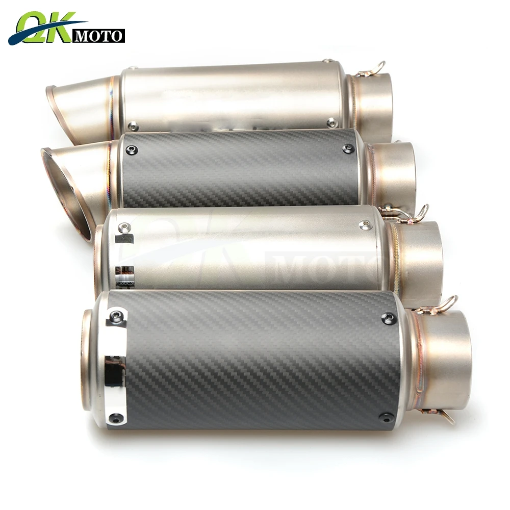 

51&61mm Motorcycle Modified Exhaust Pipe Muffler Exhaust Pipe For KAWASAKI KLX65 Ninja 400 H2R HONDA DUCATI YAMAHA BUELL BETA