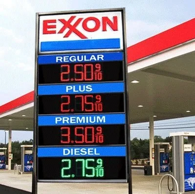 

16" Waterproof Outdoor 8inch 7 segment gas station led price signs board petrol stations