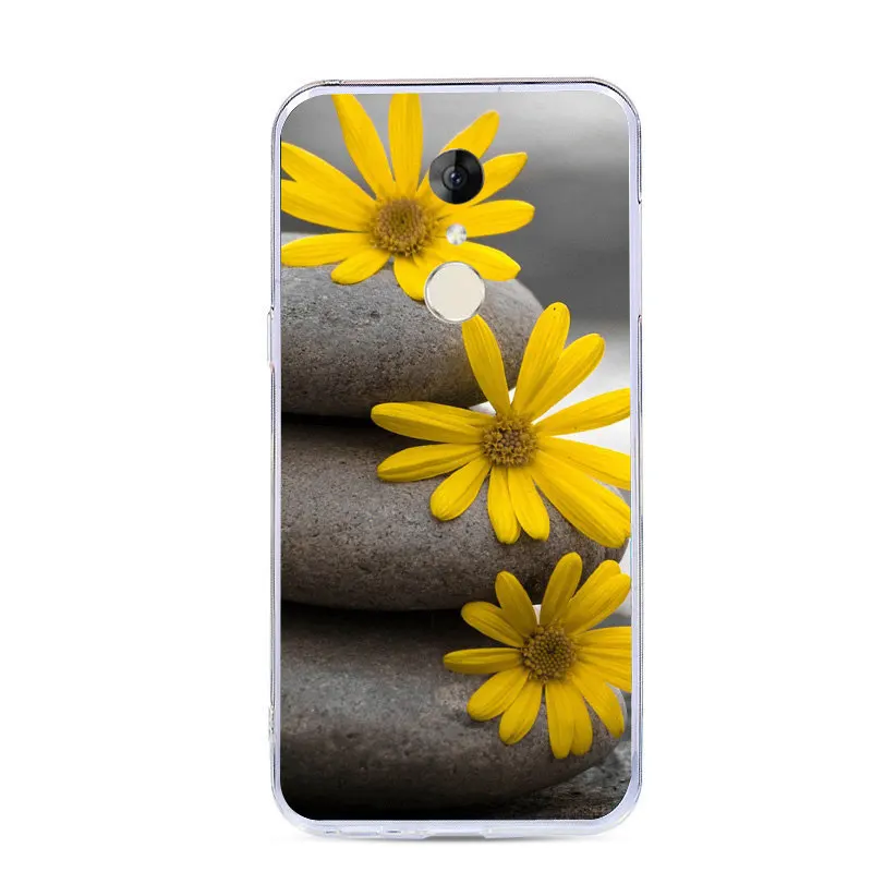 J&R Drawing Phone Case For Alcatel 3L Silicone Soft TPU Back Cover For Alcatel 3L 5034D Cartoon Animals Flower Protective Cases