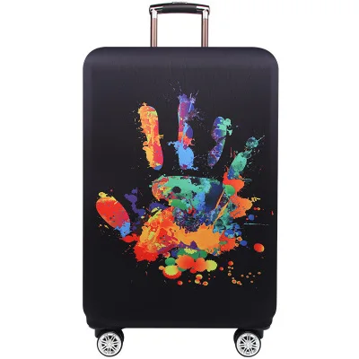 Карта мира, Дорожный чемодан, защитный чехол, дорожная сумка на колесах, мужская сумка, Толстый эластичный чехол для чемодана 272 - Цвет: T