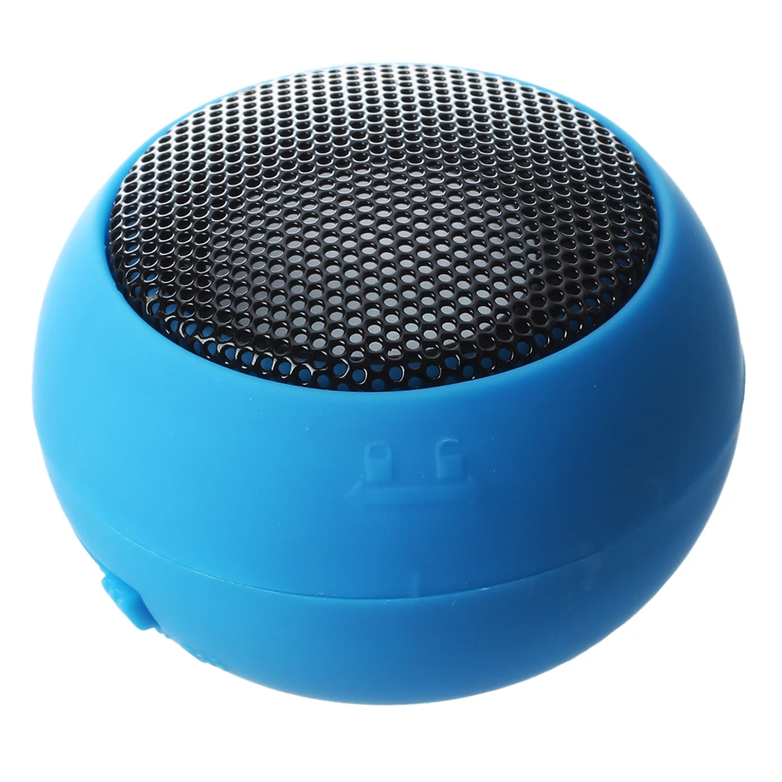 Round Mini Portable Speakers Speaker Audio Speakers USB MP3 MP4 BLEUin