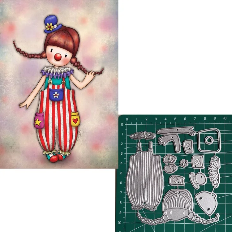 

Metal Cutting Dies Little doll Animal 2019 Scrapbooking Craft Dies Cut Stamps Embossing Stencils Invitation Card
