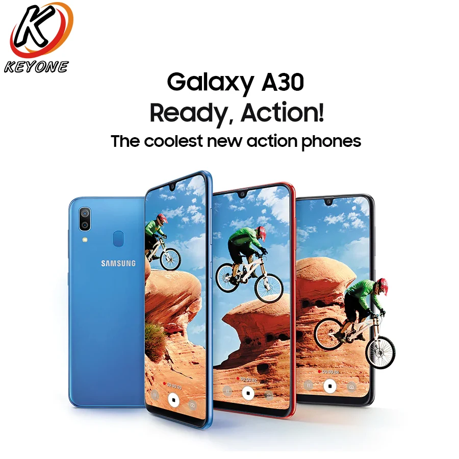 Абсолютно Новый Samsung Galaxy A30 A305F DS 4G LTE мобильный телефон 6 4 дюйма Гб ОЗУ 64 ПЗУ