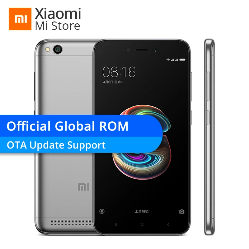 Global rom Xiaomi Redmi 5A 5 16 ГБ Встроенная память 2 Оперативная Смартфон Snapdragon 425 4 ядра 13MP