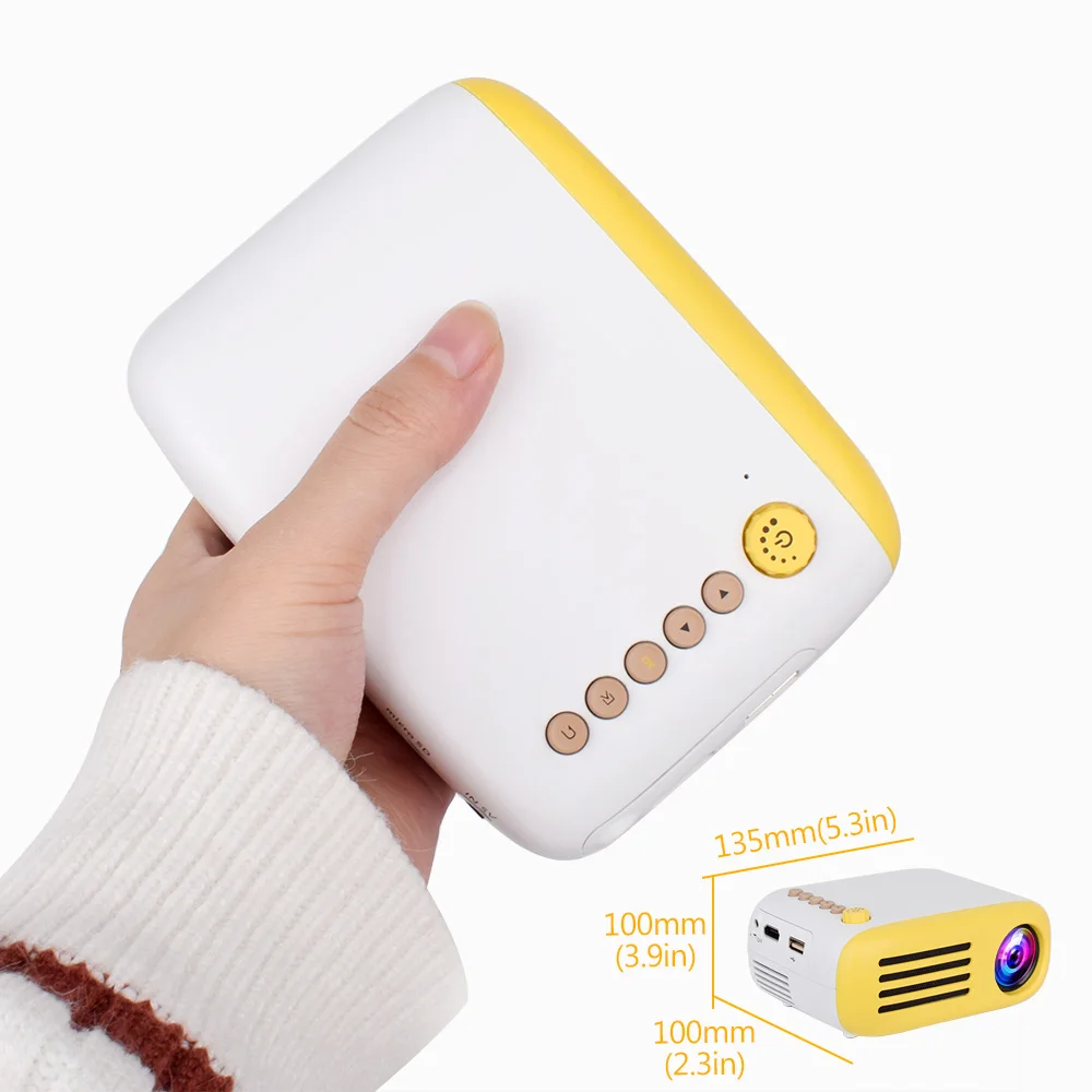 AAO YG300 YG310 ترقية YG200 البسيطة LED جهاز عرض محمولة المنزل متعاطي المخدرات الاطفال هدية USB HDMI الفيديو المحمولة العارض اختياري البطارية