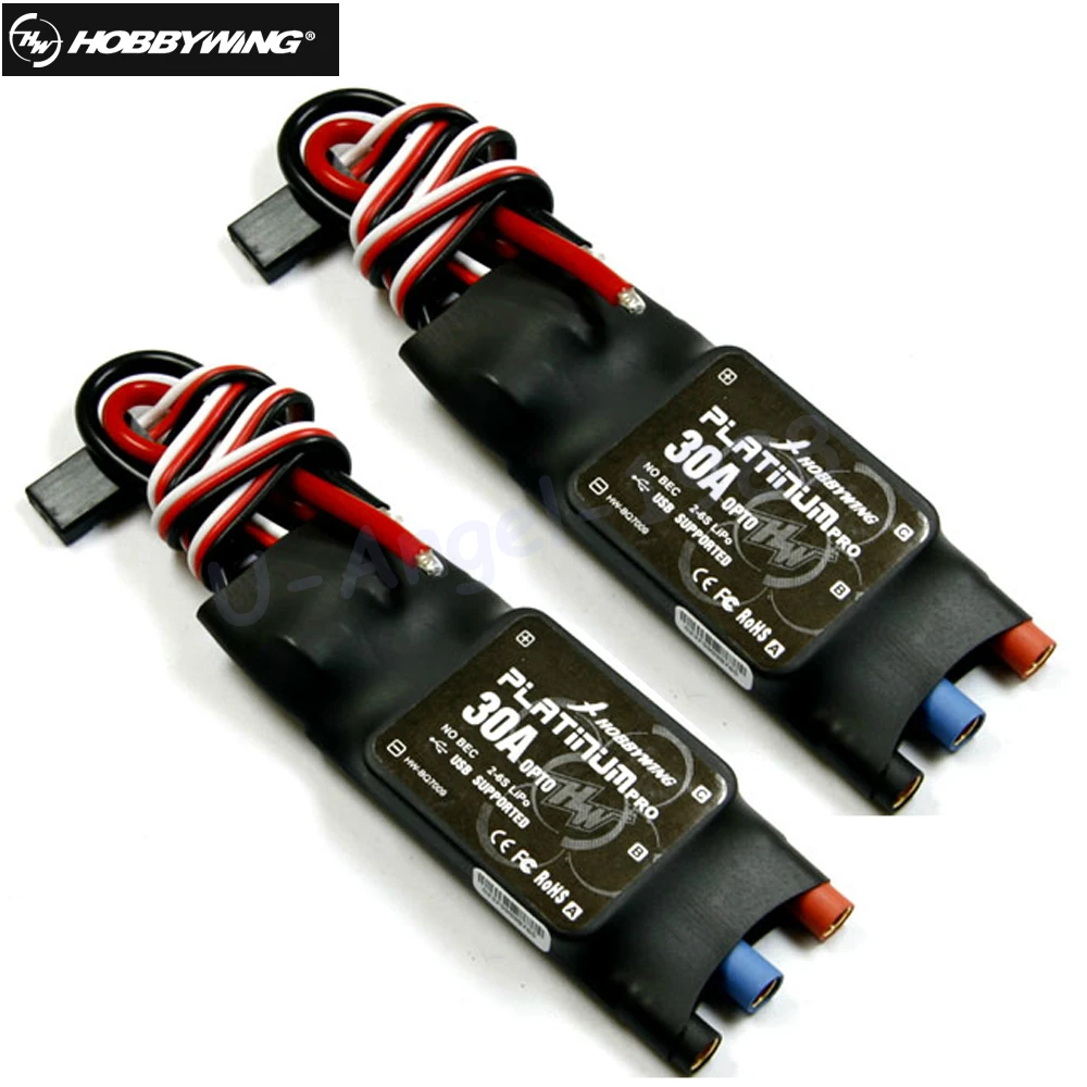 2 шт./лот Hobbywing Platinum 30A OPTO PRO Cob ESC 2S до 6S регуляторы скорости мультироторный вертолет