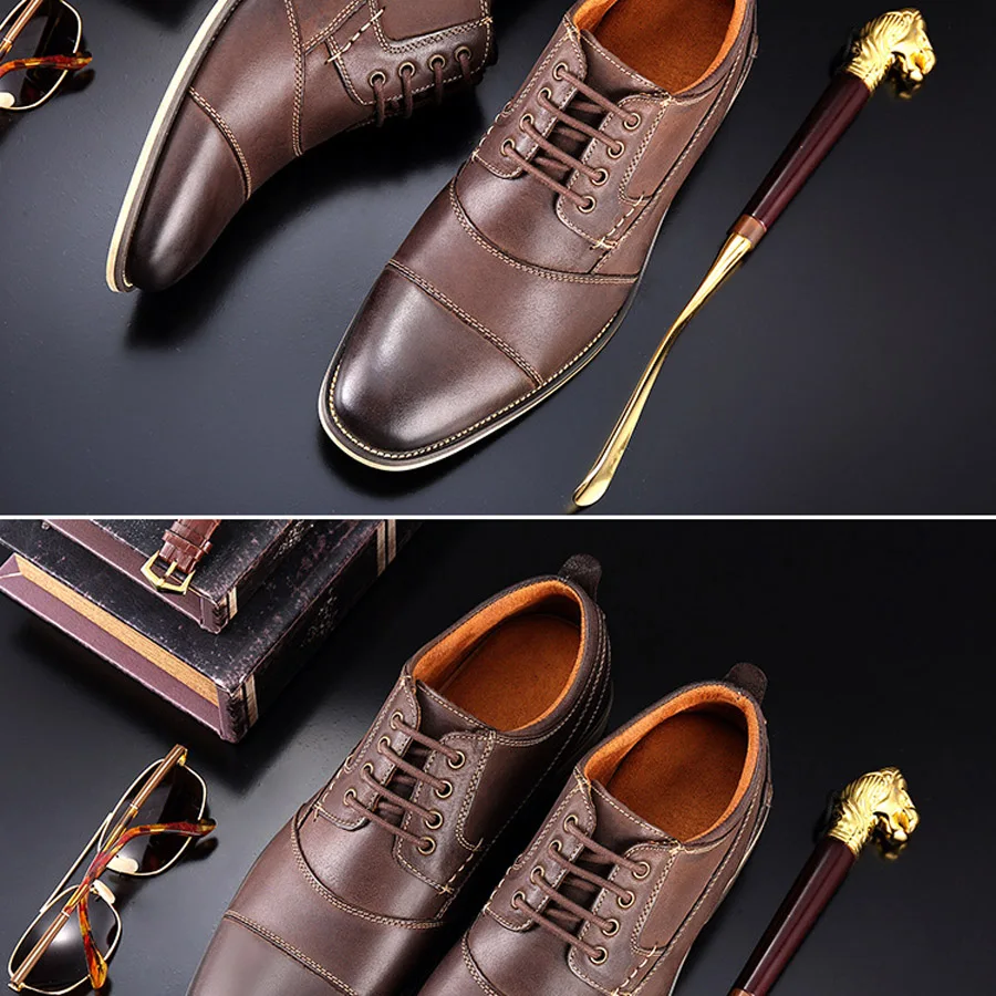 Genuíno Oxfords Sapatos Casuais Clássico de Três Cores Tamanho 7.5 -13