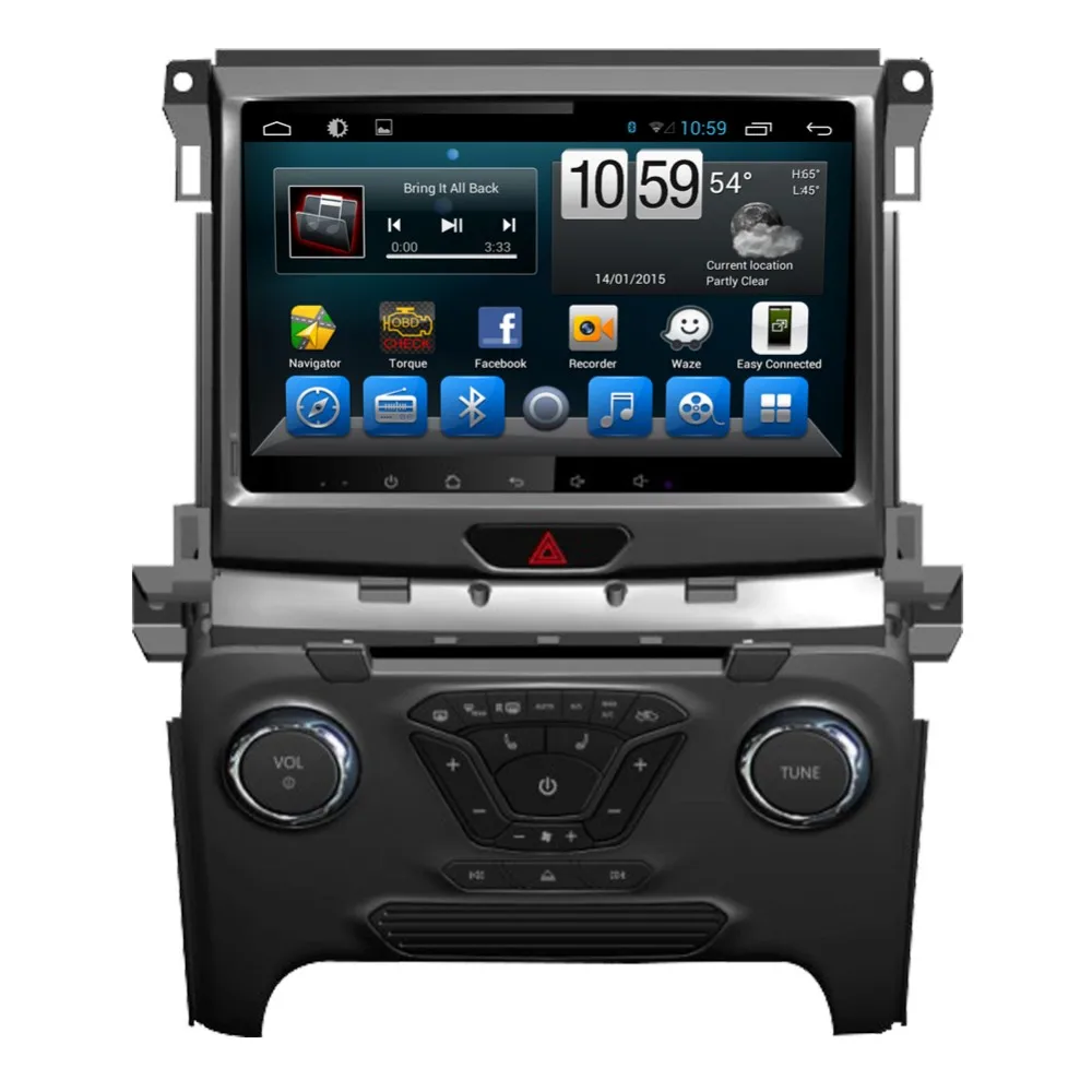 Top 10.1" HD 1024*600 Android 6.0  Car DVD Radio GPS Stereo Navigation Player for Ford Everest 2015 2016 GPS Radio 4G WIFI BT 1