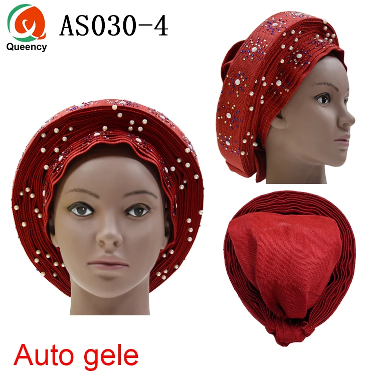 Queency африканские готовые дамы Aso oke материал авто-геле Headtie многоцветные доступны DHL AS030