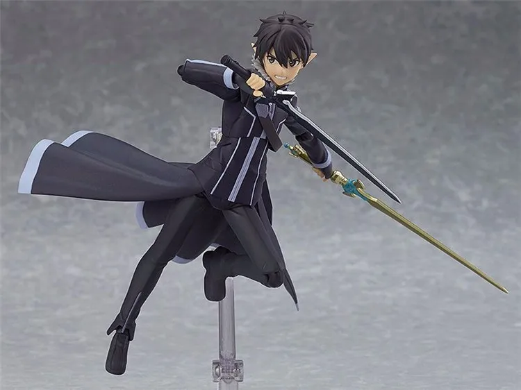 Аниме Sword Art Online Figma 289 Kirigaya Kazuto Kirito Figma 264 Yuki Asuna Figma 314 LEAFA ПВХ Фигурки игрушки куклы 15 см