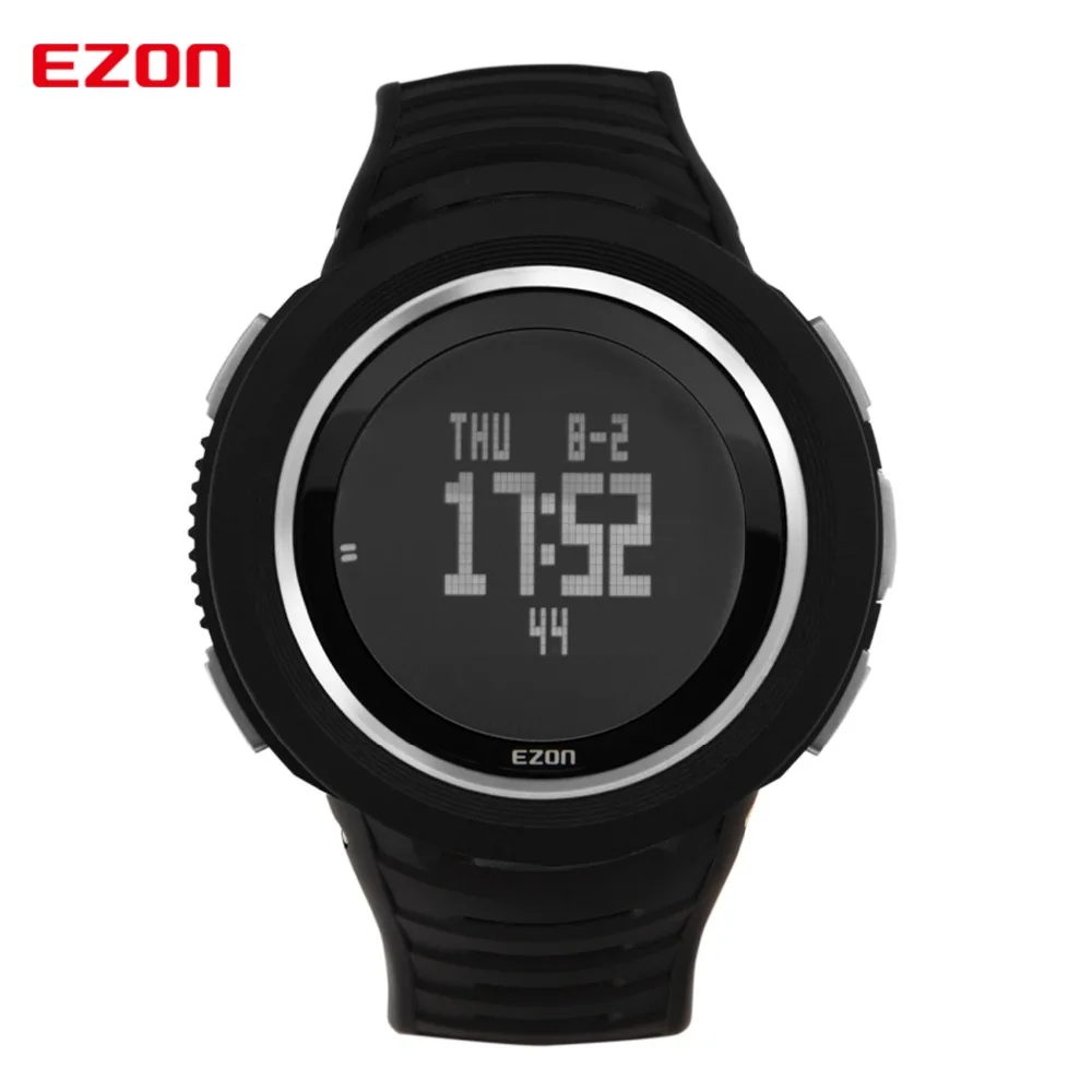 EZON Altimeter Barometer Thermometer Weather Forecast Sunrise Sunset Time Men Digital Watches Sports Climbing Hiking Wristwatch